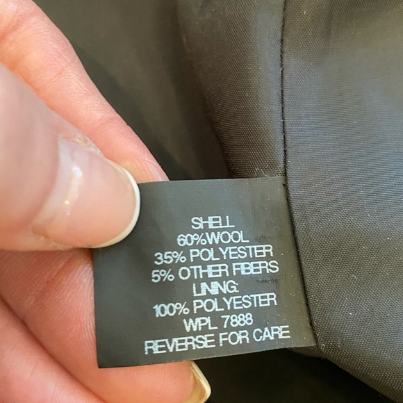 MiCHAEL Michael Kors Womens Black Coat w Gold Buttons / Belted / Size 12 - Picture 14 of 15